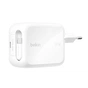 Зарядний пристрій Belkin 2xUSB-C 67W GaN PD3.2 PPS + built-in cable USB-C 1.0m white (WCH022KQWH) - зменшене зображення 14