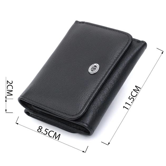 Гаманець ST Leather З натуральної шкіри Чорний (22722) - изображение 3