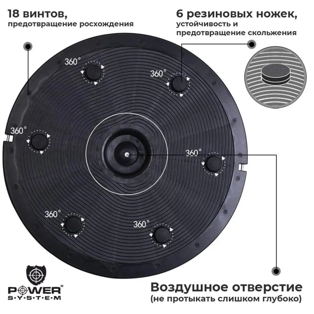 Балансувальна платформа Power System Balance Trainer Zone PS-4200 Orange (4200OR-0) - зображення 4