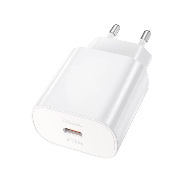 Зарядний пристрій HOCO N22 Jetta USB-C PD25W White (6931474760067) - зображення 1