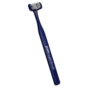 Зубна щітка Paro Swiss Superbrush тристороння синя (7610458007242-dark-blue) зображення 1