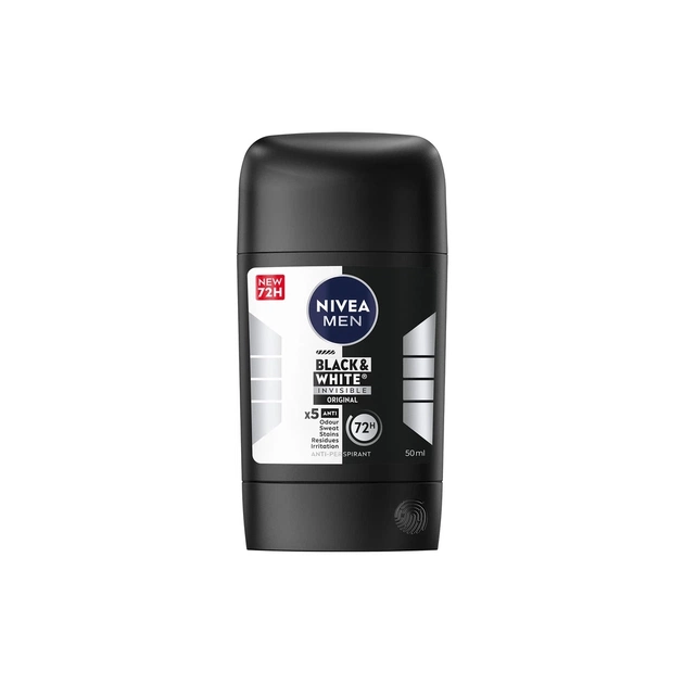 Антиперспирант Nivea MEN Black & White Invisible Original Anti-Perspirant 50 мл (42438977) - изображение 1