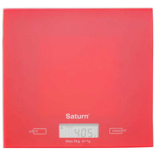 Ваги кухонні Saturn ST-KS7810 Red - зображення 1