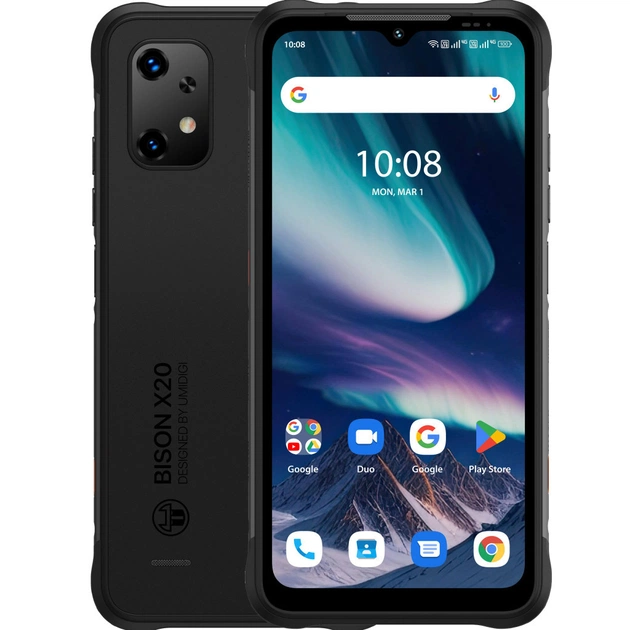 Мобільний телефон Umidigi BISON X20 NFC 6/128Gb Black (6973553523750) - изображение 1