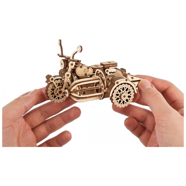 Конструктор Ugears Літаючий мотоцикл Геґріда з коляскою (6337518) - picture 9