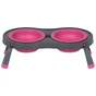 Посуд для собак Dexas Миска подвійна на складній підставці-велика 600 мл рожева (0084297306885) - уменьшенное изображение 2