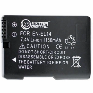 Акумулятор до фото/відео Extradigital NIKON EN-EL14 Chip (BDN2522) зображення 1