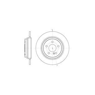 Гальмівний диск REMSA 6864.00 зображення 1
