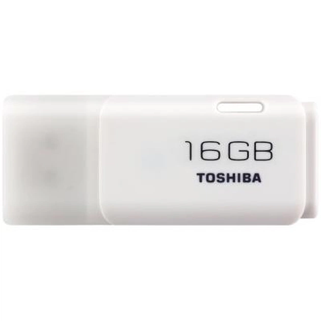 USB флеш накопичувач Toshiba 16GB Hayabusa White USB 2.0 (THNU16HAYWHT(6)) - изображение 1