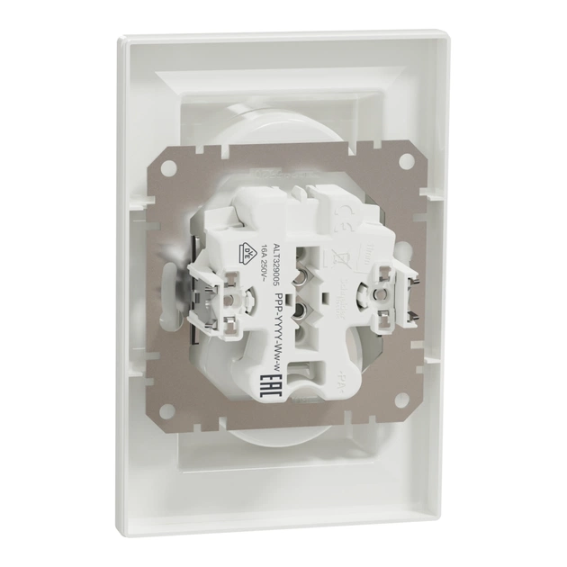 Розетка Schneider Electric ASFORA без заземлення подвійна біла (EPH9700121) - зображення 7