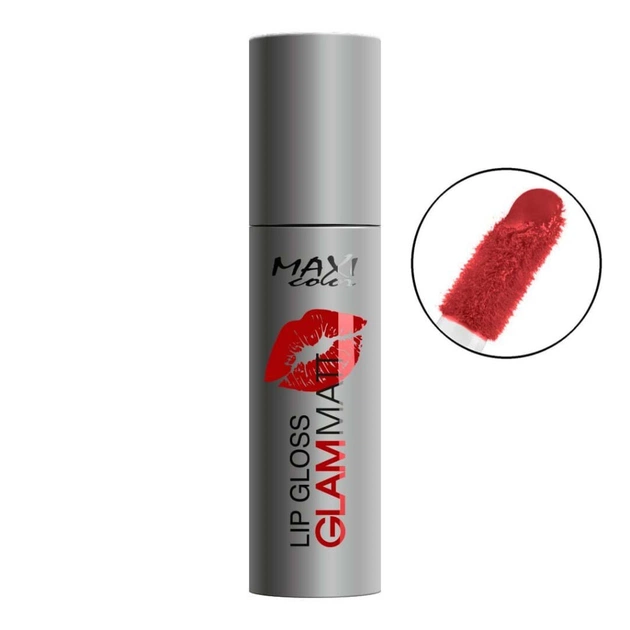 Помада для губ Maxi Color Lip Gloss Glam Matt 04 - Чувствительный бархат (4823097100950) - изображение 1