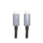 Дата кабель USB-C to USB-C 2.0m Thunderbolt 3 40Gbps, 100W, 20V/ 5A, 4K/ PowerPlant (CA913343) - зменшене зображення 1