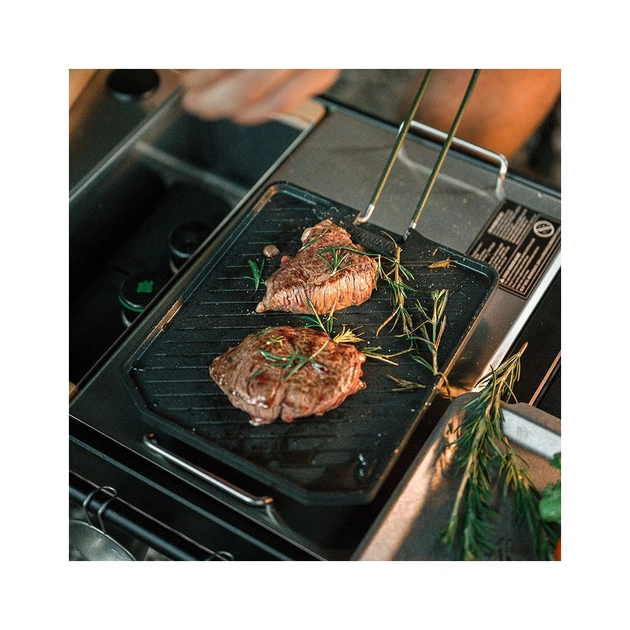 Сковорода туристична Naturehike -гриль зі складною ручкою CNK2300CJ016 алюміній (6976023925177) - picture 6