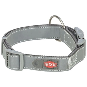Нашийник для тварин Trixie Premium Reflect світло відбиваючий графіт M-L 36-55 см/25 мм (4011905673516) зображення 1
