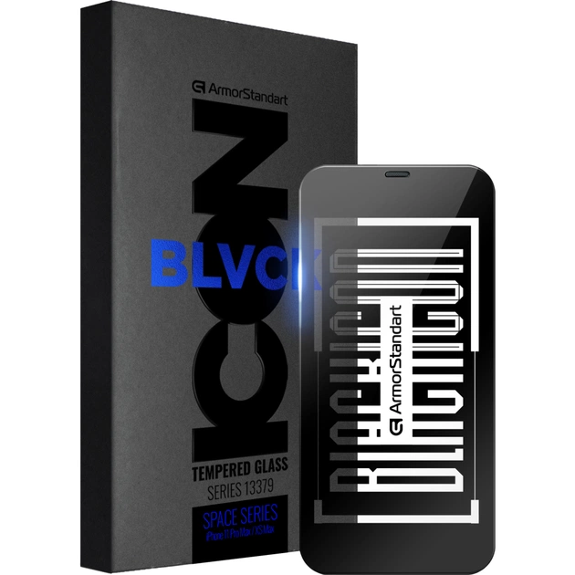 Скло захисне Armorstandart Space Black Icon Apple iPhone 11 Pro Max/XS Max (ARM59208) - зображення 1
