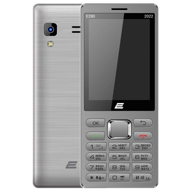Мобільний телефон 2E E280 2022 Dual SIM Silver (688130245227) - изображение 1