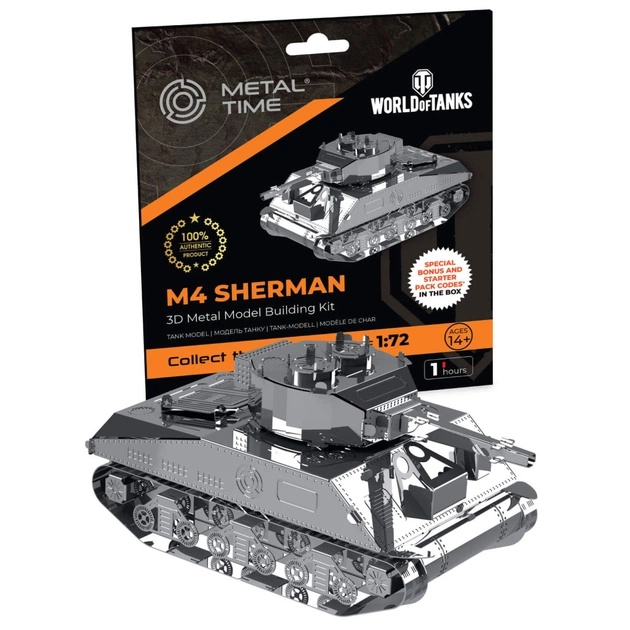 Конструктор Metal Time колекційна модель M4 Sherman (MT070) - зображення 1