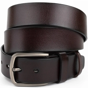 Ремінь Vintage Чоловічий із затемненою пряжкою механіка Коричневий (20315) зображення 1