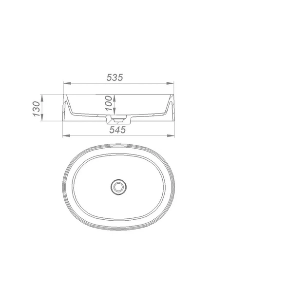 Раковина GRANADO Viveiro white (gbs1405) - изображение 6