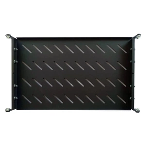 Полка 19" Hypernet 1U глиб. 300мм, в шкафи глибиною 450мм, колір чорний (U-FS-45-Black) зображення 1