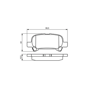 Гальмівні колодки Bosch 0 986 495 322 зображення 1