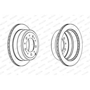 Гальмівний диск FERODO DDF1597C-1 зображення 1