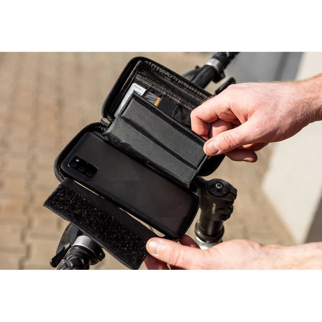 Велосумка на кермо Neo Tools з тримачем для смартфона до 6" Black (91-001) - picture 7