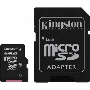 Карта пам'яті 64Gb microSDXC class 10 Kingston (SDCX10/64GB) зображення 1