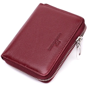 Гаманець ST Leather З натуральної шкіри Бордовий (22450) зображення 1