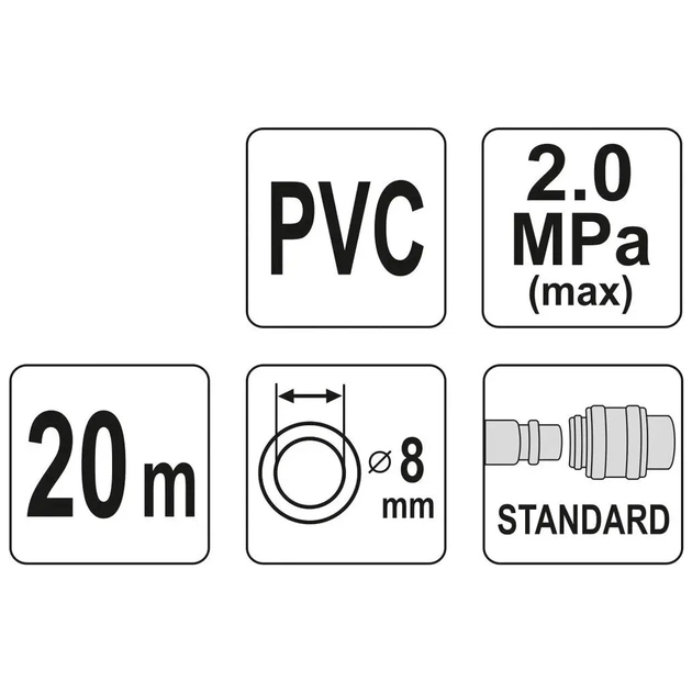 Пневматичний шланг Yato YT-24221 - picture 3