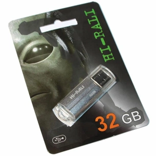 USB флеш накопичувач Hi-Rali 32GB Corsair Series Silver USB 2.0 (HI-32GBCORSL) изображение 1