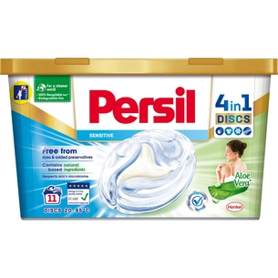 Капсули для прання Persil Discs Сенситив 11 шт. (9000101512014) зображення 1