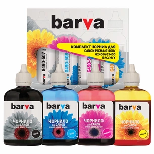 Чорнило Barva CANON GI-490 B/C/M/Y 4*90г (CG490-090-MP/G490-090-MP) зображення 1