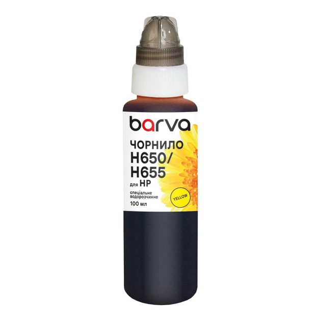 Чернила Barva HP 122/178/650/655 100 мл, special, yellow (H655-399e) - изображение 1