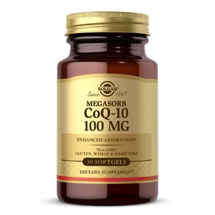 Антиоксидант Solgar Коэнзим Q-10, Megasorb CoQ-10, 100 мг, 30 гелевых капсул (SOL00947) изображение 1