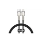 Дата кабель USB-C to Lightning 0.25m 20W Cafule Series Meta black Baseus (CATLJK-01) - зменшене зображення 1