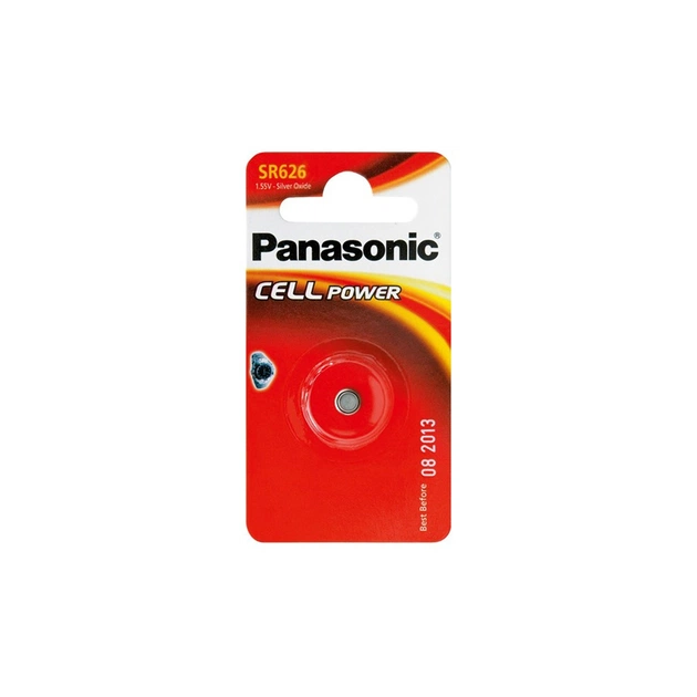 Батарейка Panasonic SR626 * 1 Silver Oxide (SR-626EL/1B) - изображение 1