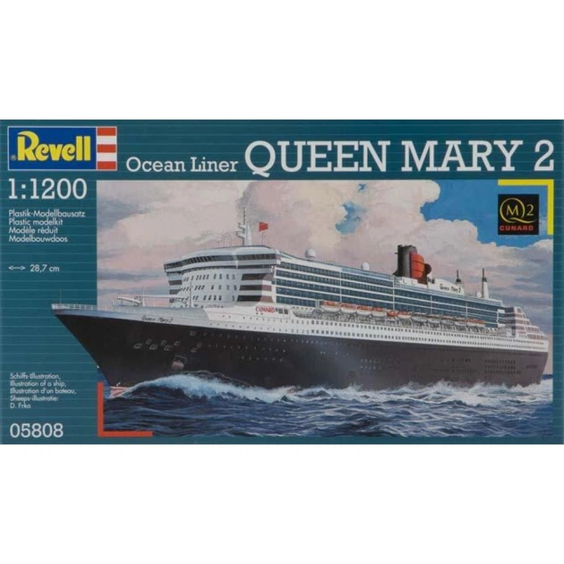 Збірна модель Revell Пароплав-люкс Queen Mary 2 1:1200 (5808) - изображение 1