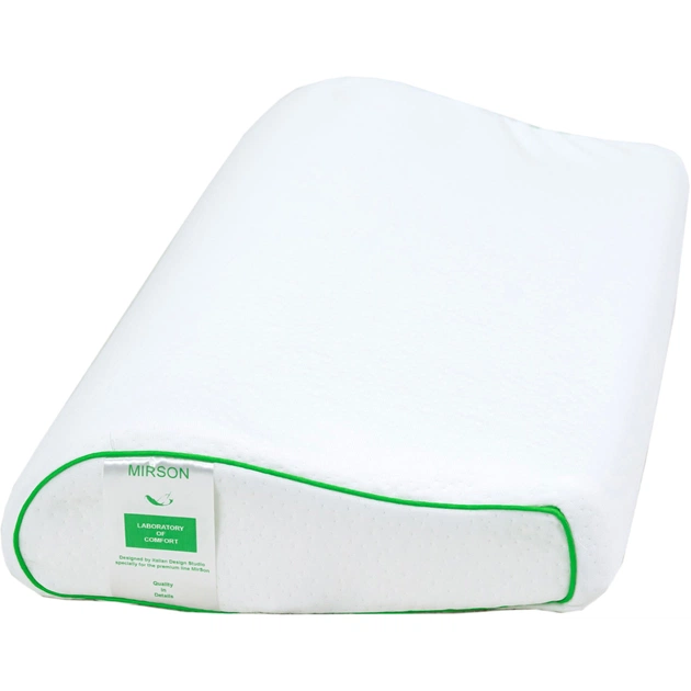 Подушка MirSon ортопедична 6121 Green nature Julia Kiddy 50х29х5/8 (2200003262759) - зображення 1