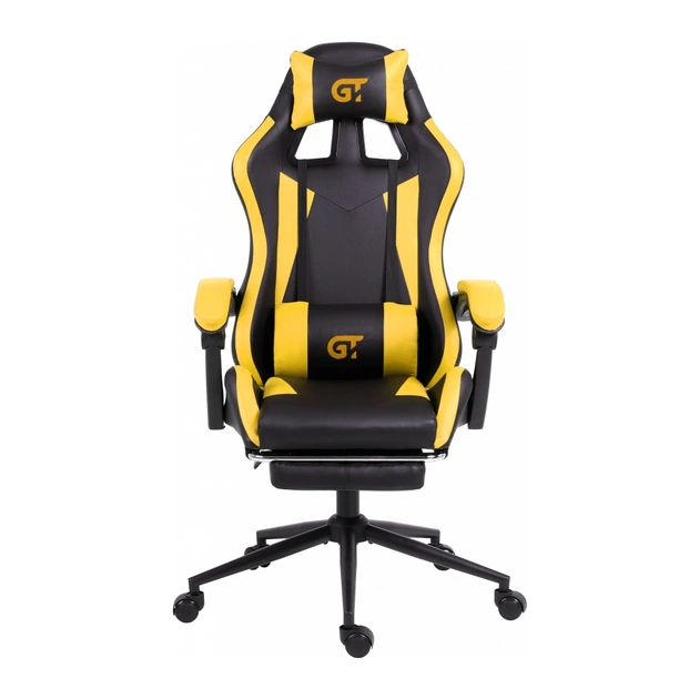 Крісло ігрове GT Racer X-2323 Black/Yellow - зображення 1
