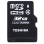 Карта пам'яті Toshiba 32Gb microSDHC class 4 (SD-C32GJ(BL5A) - зменшене зображення 1