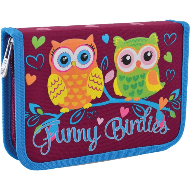 Пенал Yes Funny Birdies твердий одинарний з клапаном (532156) - изображение 1