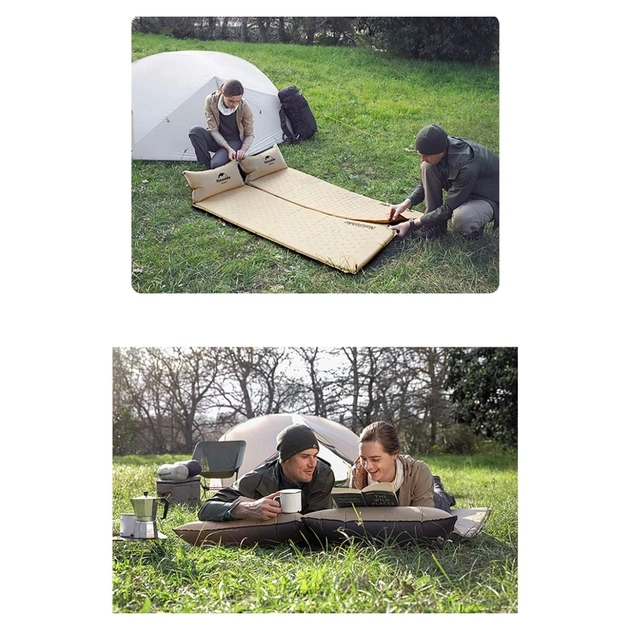 Туристичний килимок Naturehike NH15Q002-D 25 мм Yellow (6927595782576) - зображення 8