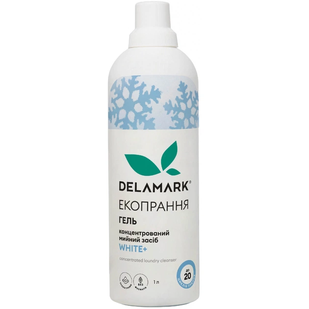 Гель для прання DeLaMark White 1 л (4820152330192) - зображення 1