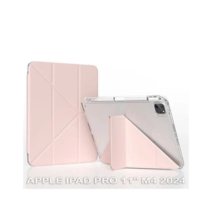 Чохол до планшета BeCover Ultra Slim Origami Transparent Apple iPad Pro 11" M4 2024 Pink (711691) зображення 1