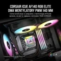 Кулер до корпусу Corsair AF140 RGB Elite Dual Pack (CO-9050156-WW) - зменшене зображення 4