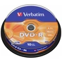 Диск DVD Verbatim 4.7Gb 16X CakeBox 10шт (43523) - уменьшенное изображение 1