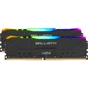 Модуль пам'яті для комп'ютера DDR4 64GB (2x32GB) 3600 MHz Ballistix Black RGB Micron (BL2K32G36C16U4BL) - зменшене зображення 1