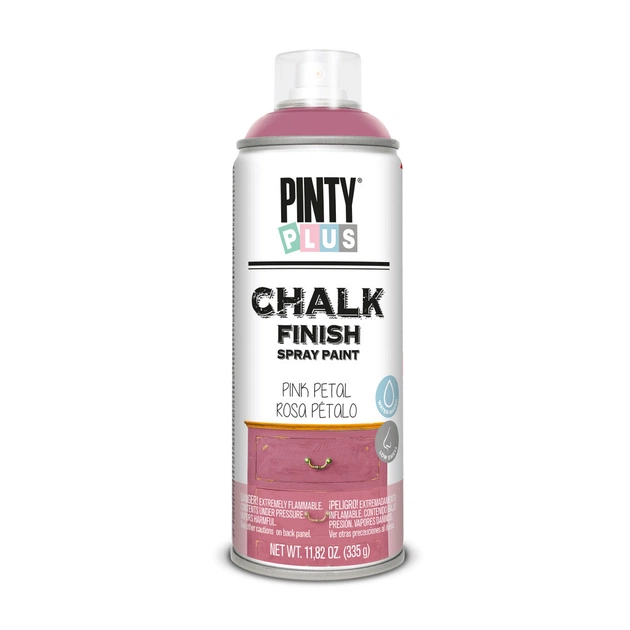 Фарба-аерозоль Pintyplus на водній основі Chalk-finish, Рожева темна, 400 мл (8429576230604) - зображення 1