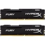 Модуль пам'яті для комп'ютера DDR4 16GB (2x8GB) 2400 MHz HyperX FURY Black Kingston Fury (ex.HyperX) (HX424C15FB2K2/16) - уменьшенное изображение 1